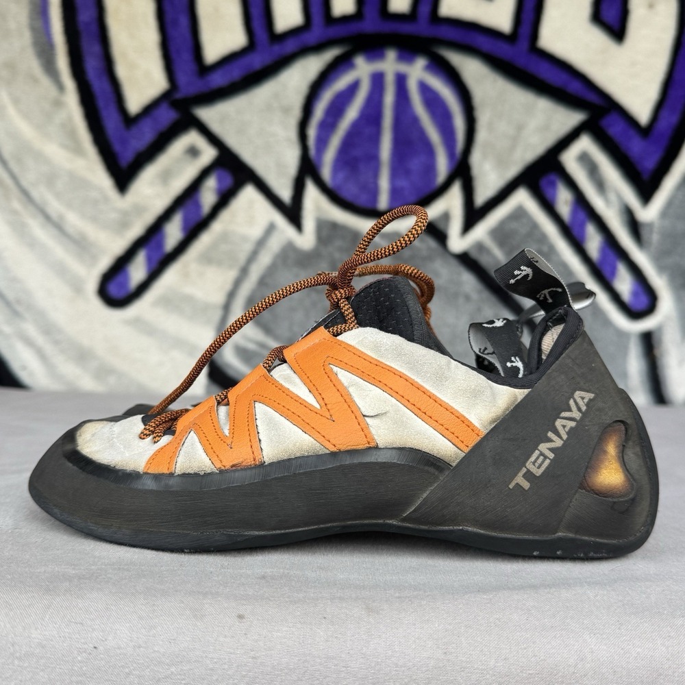 Size M10.5/W11.5 - Tenaya Tatanka Orange Rock Climbing Shoes